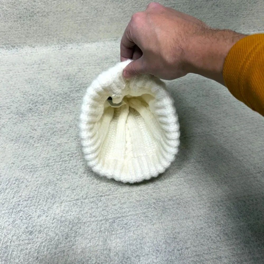 The North Face White Knit Winter Hat‎ Womens